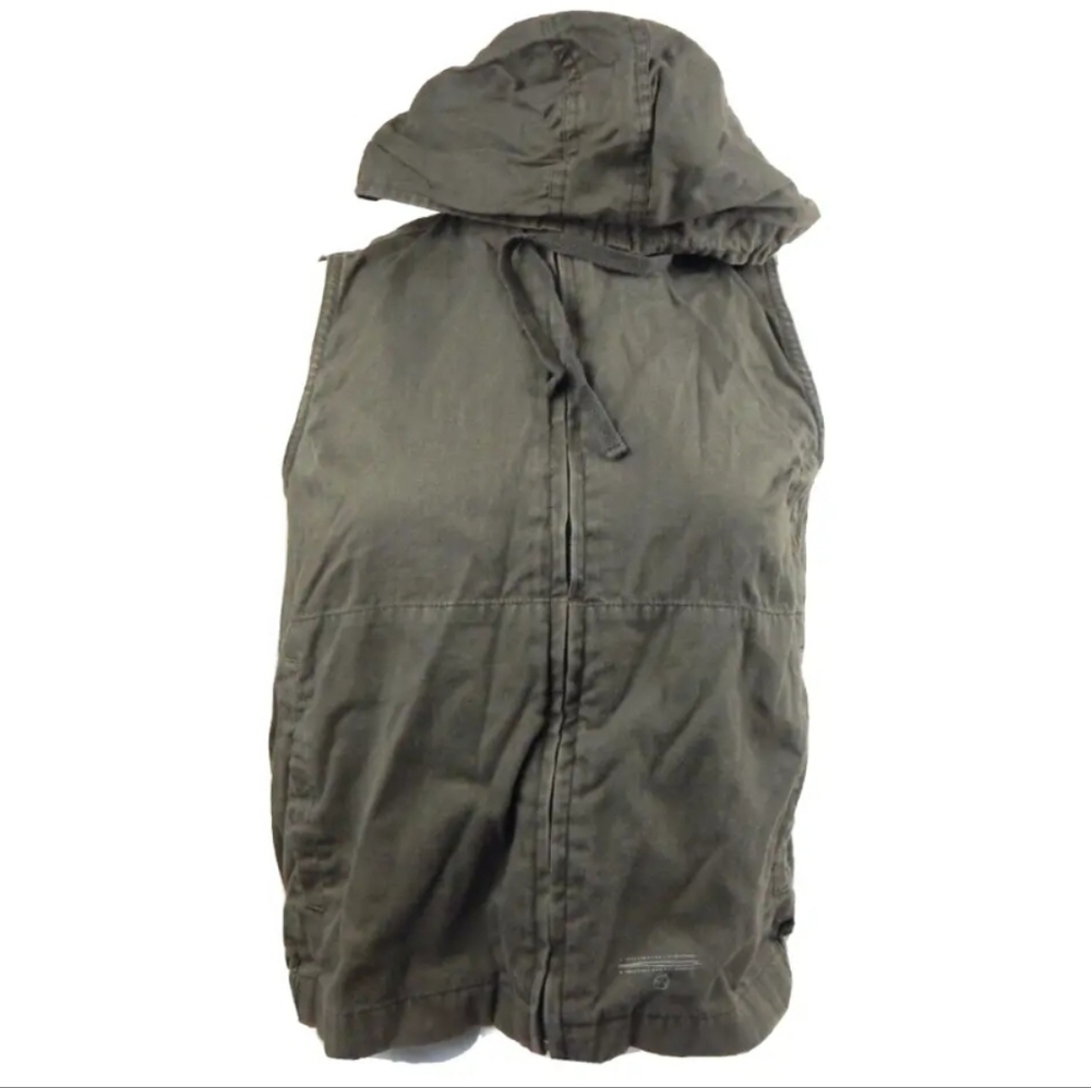 Naf Naf Crop Hooded Utility Vest